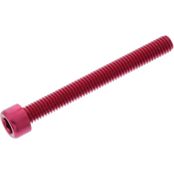 JMP Zylinderschraube M6x1.00mm 55mm Alu rot