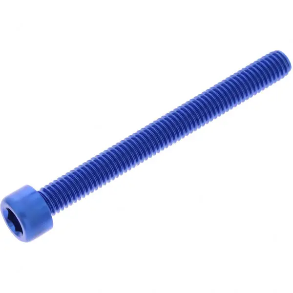 JMP Zylinderschraube M6x1.00mm 60mm Alu blau