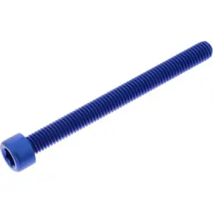 JMP Zylinderschraube M6x1.00mm 65mm Alu blau