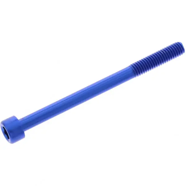 JMP Zylinderschraube M6x1.00mm 75mm Alu blau