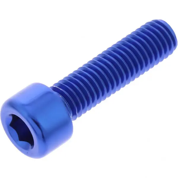 JMP Zylinderschraube M8x1.25mm 30mm Alu blau