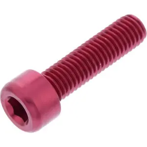 JMP Zylinderschraube M8x1.25mm 30mm Alu rot