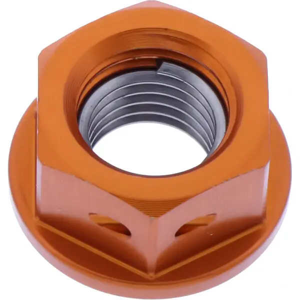 JMP Mutter Kettenrad M8x1.25mm Alu Racing orange