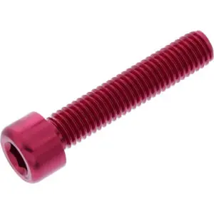 JMP Zylinderschraube M8x1.25mm 40mm Alu rot