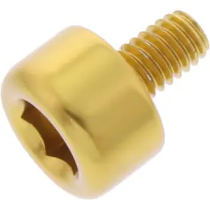 JMP Zylinderschraube M4x0.7mm 6.5mm Alu gold