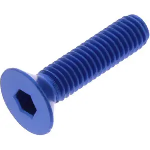 JMP Senkschraube M6x1.00mm 25mm Alu blau