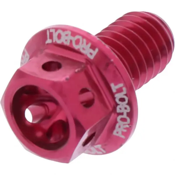 JMP Schraube 6 Kant M6x1.00mm 10mm Alu Racing rot