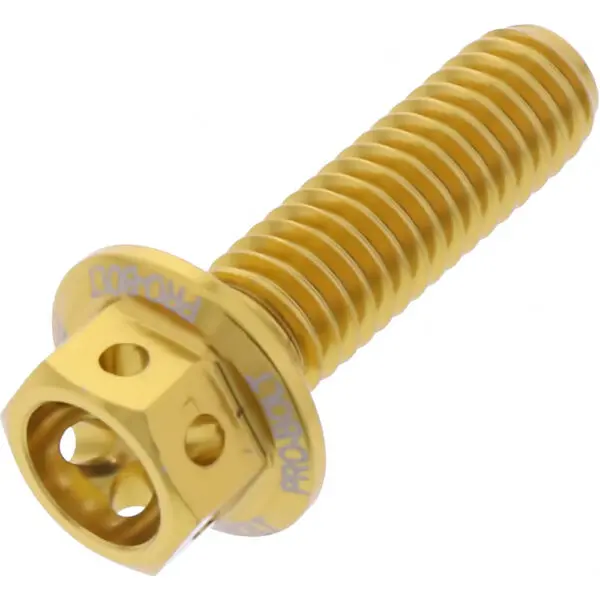 JMP Schraube 6 Kant M6x1.00mm 20mm Alu Racing 1 gold