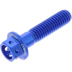 JMP Schraube 6 Kant M6x1.00mm 25mm Alu Racing 2 blau