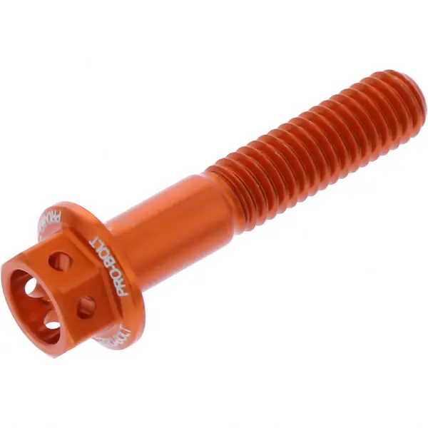 JMP Schraube 6 Kant M6x1.00mm 30mm Alu Racing 1 orange