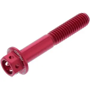 JMP Schraube 6 Kant M6x1.00mm 35mm Alu Racing rot