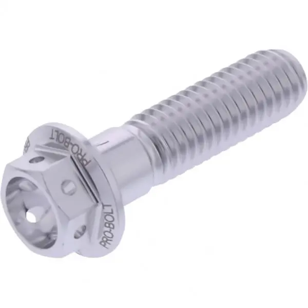 JMP Schraube 6 Kant M8x1.25mm 30mm Alu Racing silber