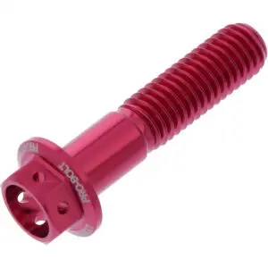 JMP Schraube 6 Kant M8x1.25mm 35mm Alu Racing rot