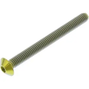 Pro-Bolt Linsenschraube M4x0.7mm 40mm Titan gold
