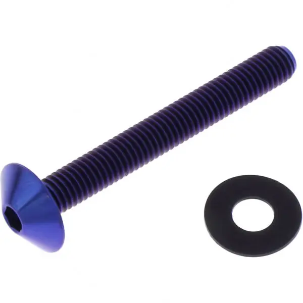 Pro-Bolt Linsenschraube M5x0.8mm 40mm Titan blau
