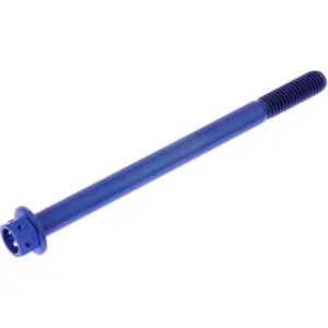 Pro-Bolt Schraube 6 Kant M6x1.00mm 85mm Titan Racing blau