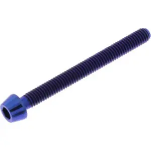 Pro-Bolt Schraube konisch M4x0.7mm 40mm Titan blau