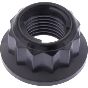 Pro-Bolt Mutter Kettenrad M10 x 1.00mm BI-HEx Titan schwarz