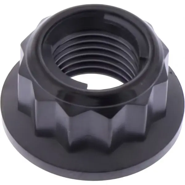 Pro-Bolt Mutter Kettenrad M10 x 1.00mm BI-HEx Titan schwarz