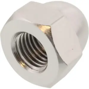 JMP Hutmutter M10 x 1.25mm Alu silber