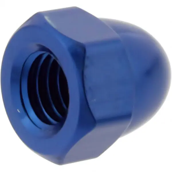 JMP Hutmutter M6x1.00mm Alu blau