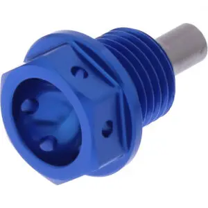 JMP Ölablassschraube magnetisch M14x1.50mm 12mm Alu Racing blau