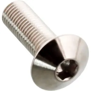 JMP Linsenschraube M4x0.5mm 12mm Edelstahl V4A silber