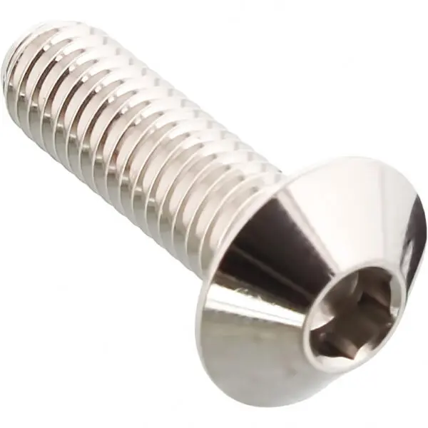 JMP Linsenschraube M6x1.00mm 20mm Kopfdurchmesser: 12mm Edelstahl V4A 1 silber