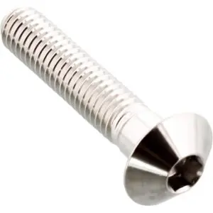 JMP Linsenschraube M6x1.00mm 30mm Kopfdurchmesser: 12mm Edelstahl V4A silber