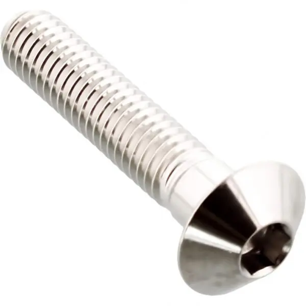 JMP Linsenschraube M6x1.00mm 30mm Kopfdurchmesser: 12mm Edelstahl V4A silber