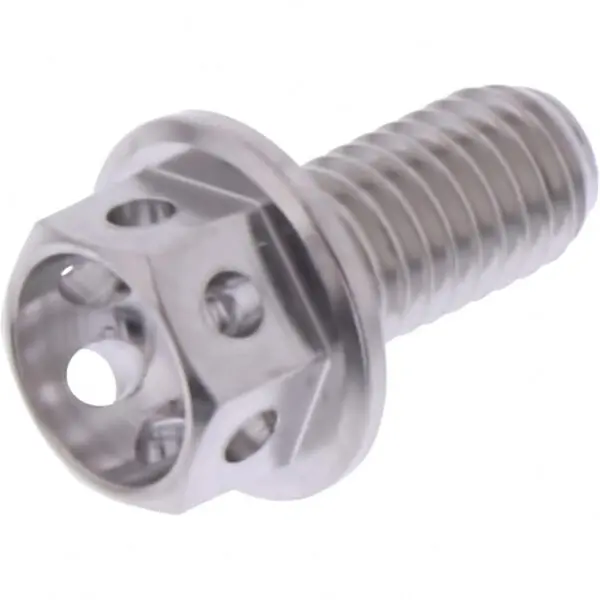 JMP Schraube 6 Kant M5x0.8mm 10mm Edelstahl V4A Racing silber