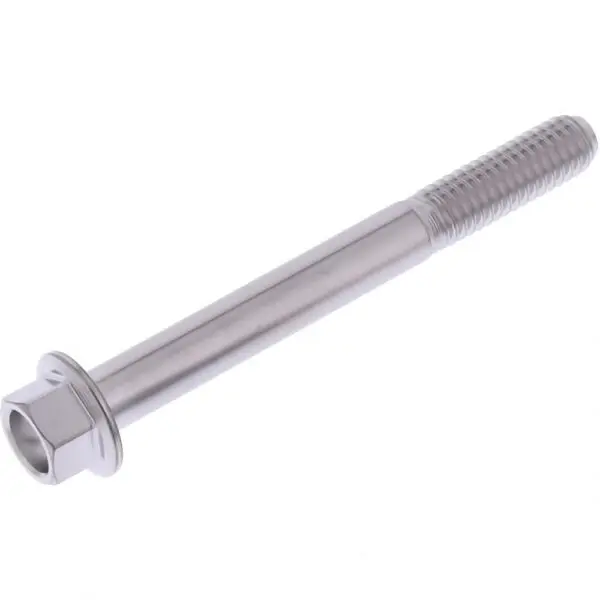 JMP Schraube 6 Kant M6x1.00mm 55mm Edelstahl V4A silber