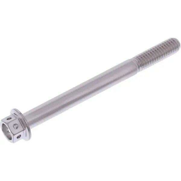 JMP Schraube 6 Kant M6x1.00mm 65mm Edelstahl V4A Racing silber