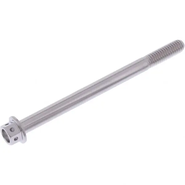 JMP Schraube 6 Kant M6x1.00mm 80mm Edelstahl V4A Racing silber