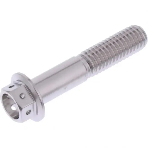 JMP Schraube 6 Kant M8x1.25mm 40mm Edelstahl V4A Racing silber