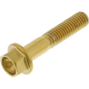 JMP Schraube 6 Kant M5x0.8mm 25mm Edelstahl V4A gold