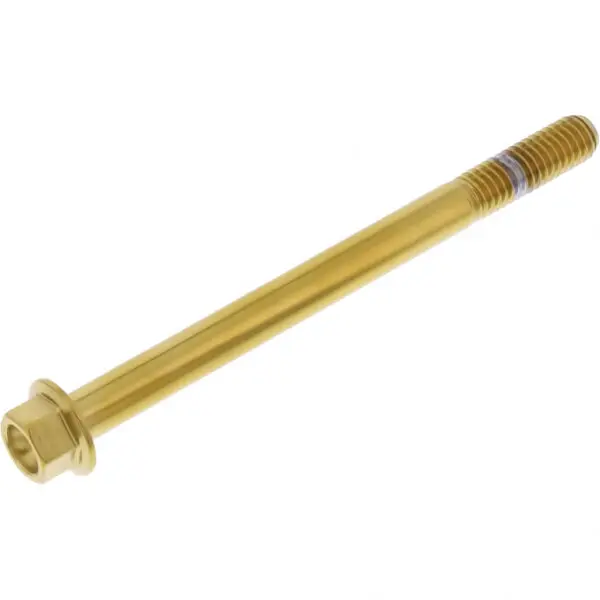 JMP Schraube 6 Kant M6x1.00mm 75mm Edelstahl V4A gold