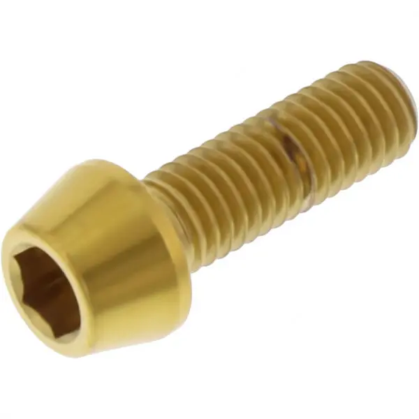 JMP Schraube konisch M5X0.8mm 15mm Edelstahl V4A gold