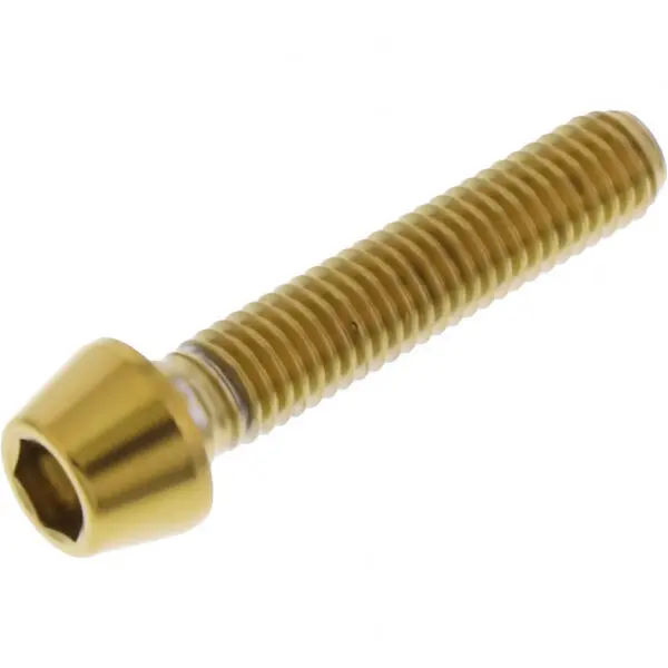 JMP Schraube konisch M5X0.8mm 25mm Edelstahl V4A gold