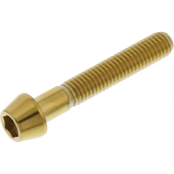 JMP Schraube konisch M5X0.8mm 30mm Edelstahl V4A gold