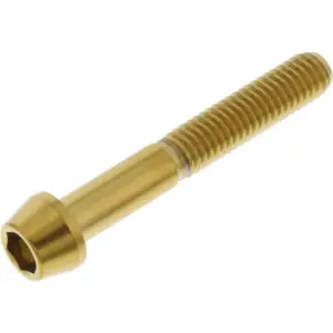 JMP Schraube konisch M6X1.00mm 40mm Edelstahl V4A gold