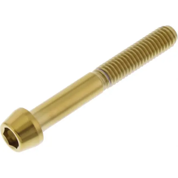 JMP Schraube konisch M6X1.00mm 45mm Edelstahl V4A gold