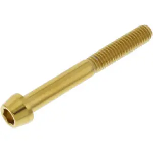 JMP Schraube konisch M6X1.00mm 50mm Edelstahl V4A gold