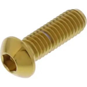 JMP Schraube Bremsscheibe M6x1.00mm 18mm Edelstahl V4A gold