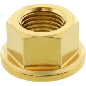 JMP Mutter Kettenrad M10 x 1.00mm Edelstahl V4A gold
