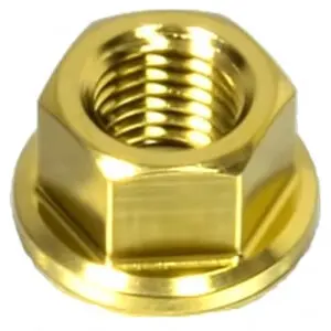 JMP Mutter Kettenrad M10 x 1.25mm Edelstahl V4A gold