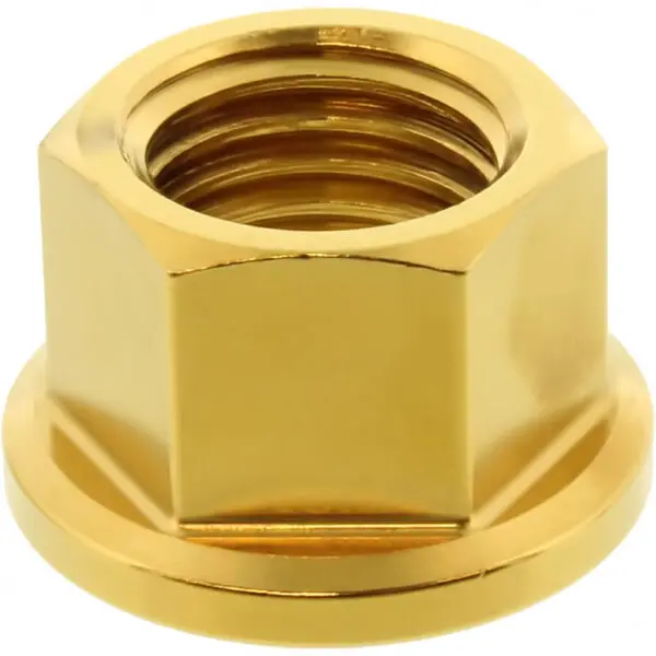 JMP Mutter Kettenrad M12x1.50mm Edelstahl V4A gold