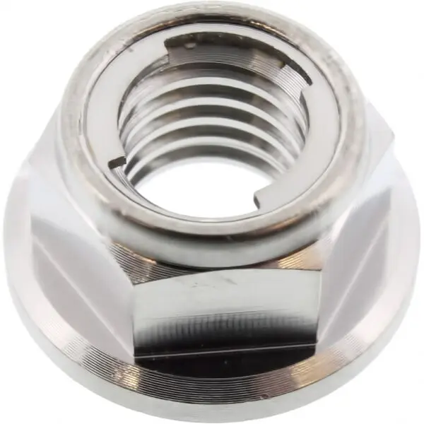 JMP Bundmutter selbstsichernd M8x1.25mm Titan Metallsicherung silber