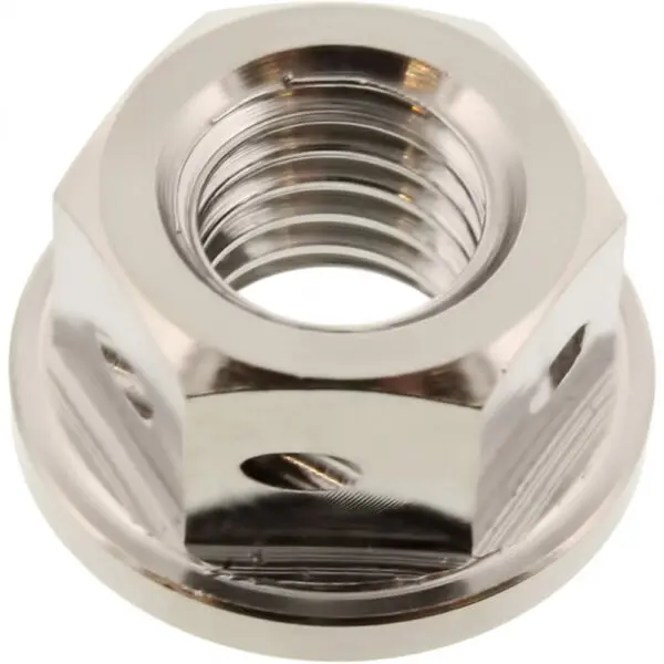 JMP Mutter Kettenrad Racing M8x1.25mm Titan silber