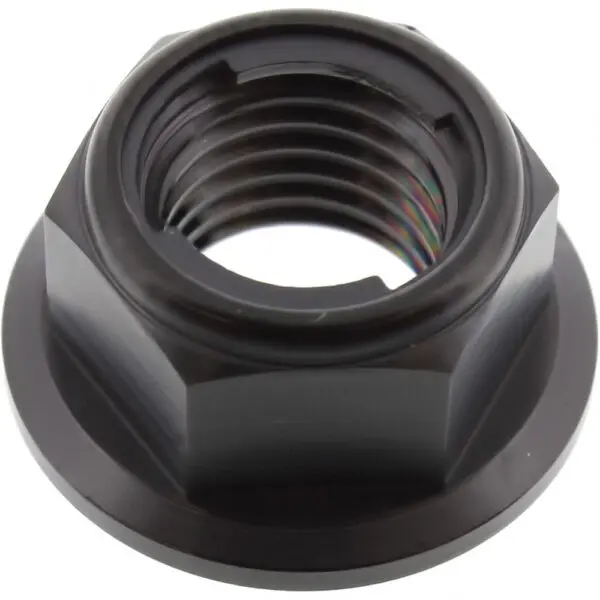 JMP Bundmutter selbstsichernd M10x1.25mm Titan Metallsicherung schwarz
